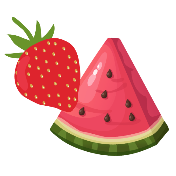 Strawberry, Watermelon